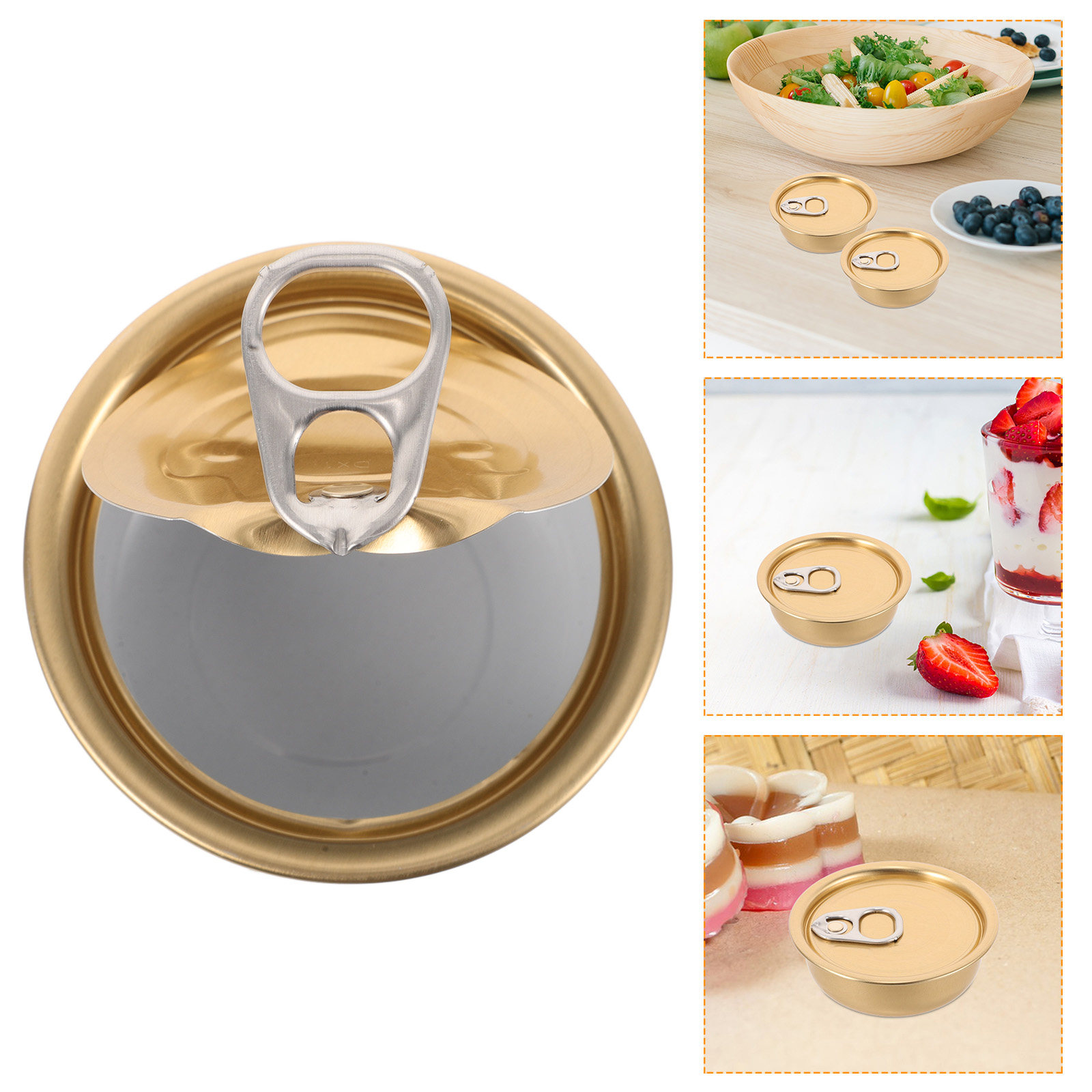 Food Storage Aluminum Containers - 12 Latas de Aluminio Fáciles de