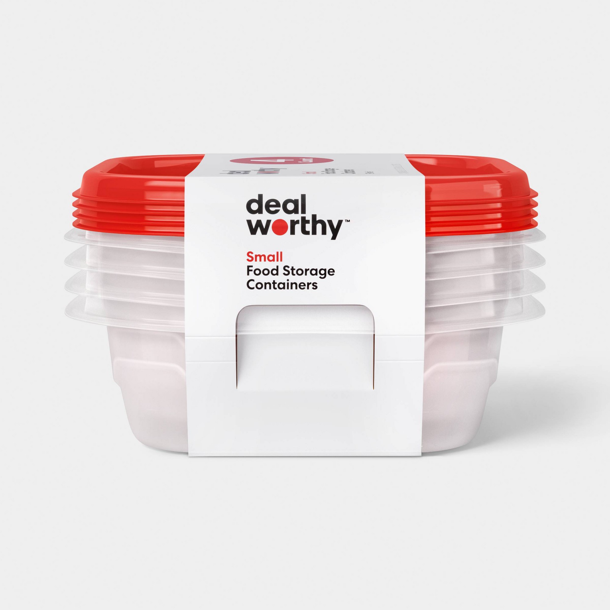 Food Storage Pantry - Recipientes cuadrados pequeños de 4 piezas