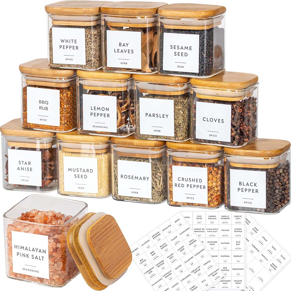 Food Storage Glass Set - Juego de frascos de vidrio de