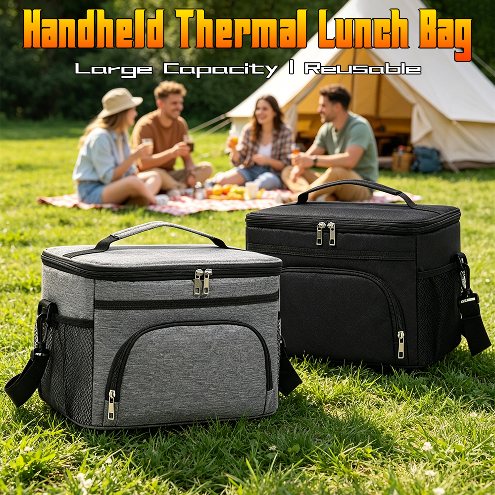 Food Storage Reusable Bags - Lonchera portátil con aislamiento, bolsa térmica