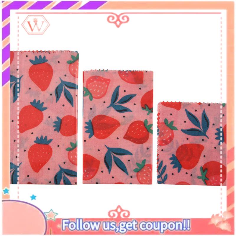 Beeswax Food Wrap - 1 Juego de Envoltorios Reutilizables de
