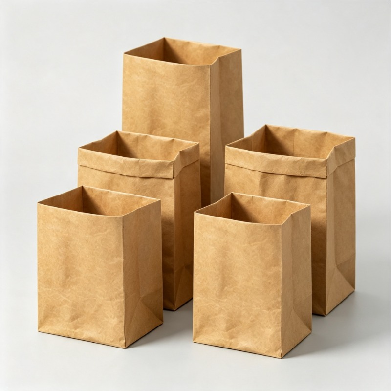 Food Storage Reusable Bags - Bolsas de Papel Kraft Lavables, Paquete