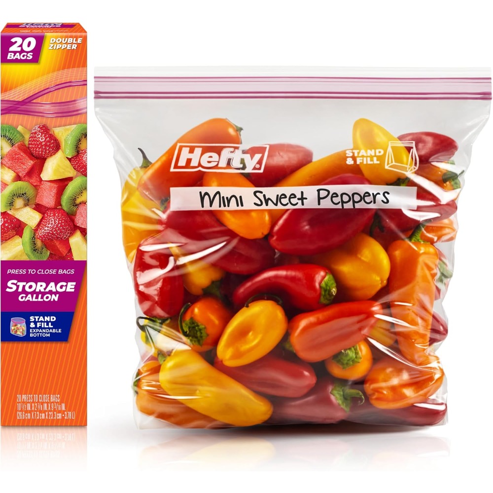 Food Storage Reusable Bags - Bolsas de Plástico con Cierre a