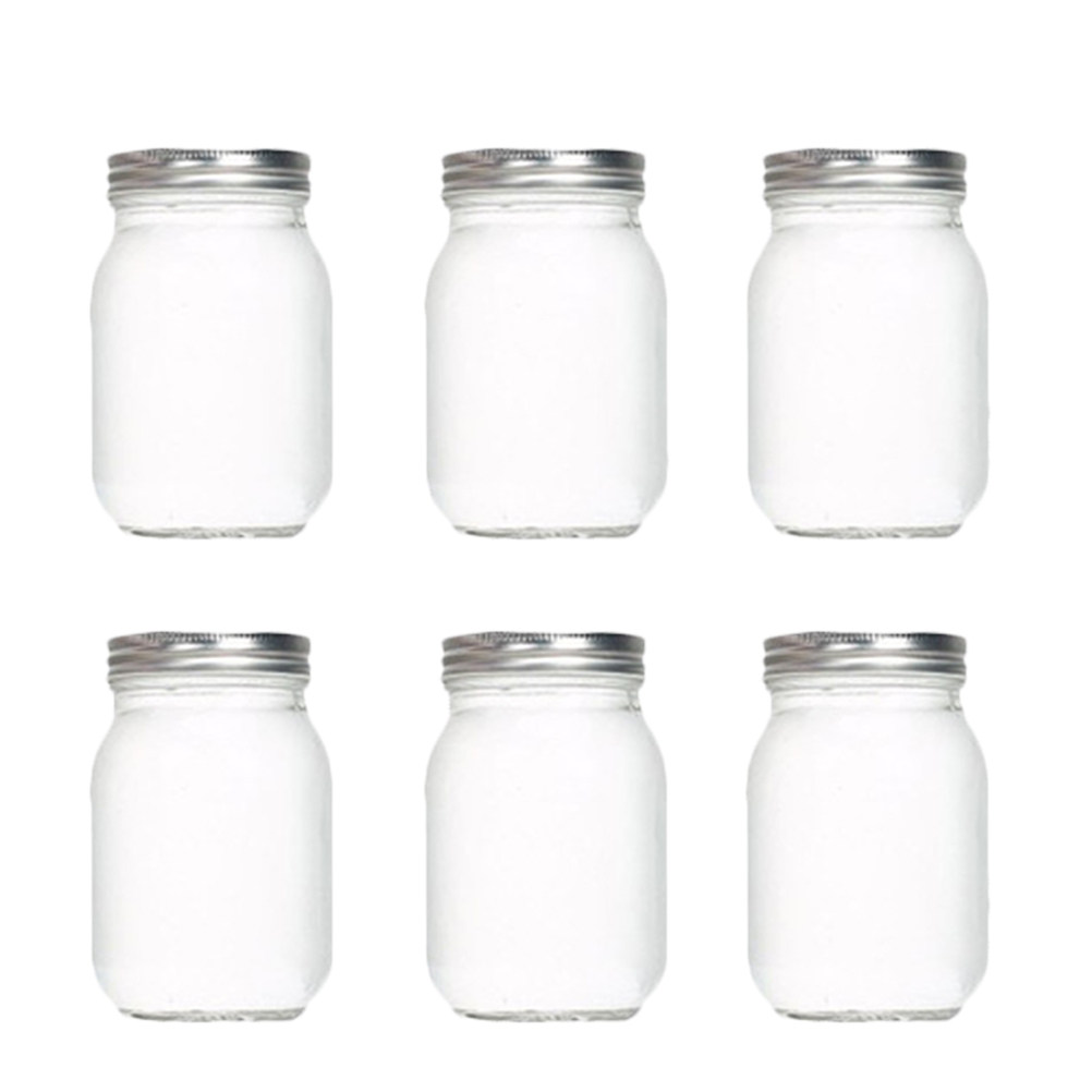 Food Storage Kitchen - Juego de 6 Frascos de Vidrio