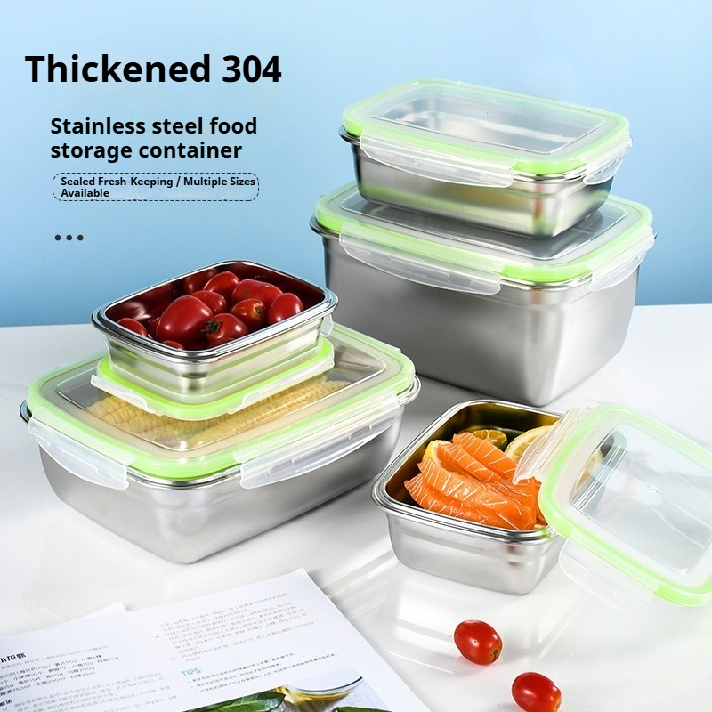 Food Storage Order - Fiambrera de acero inoxidable 304 con