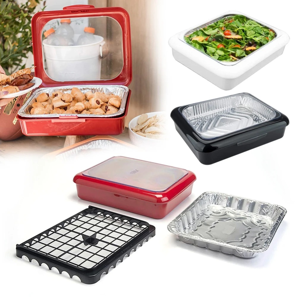 Food Storage Aluminum Containers - Recipientes de Aluminio con Tapa para
