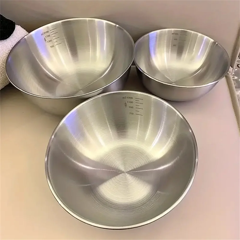 Food Storage Utensils - Juego de 3 Tazones de Acero