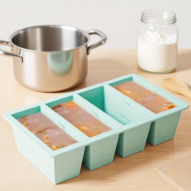 Food Storage Frozen - Bandeja de silicona para congelador con