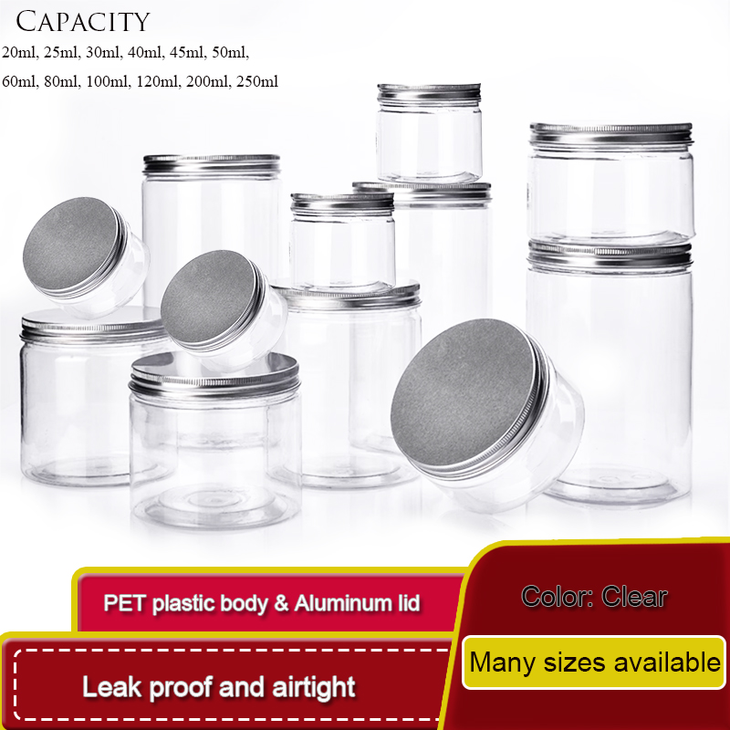 Food Storage Aluminum Containers - Frascos de almacenamiento 5-10P, tapa de