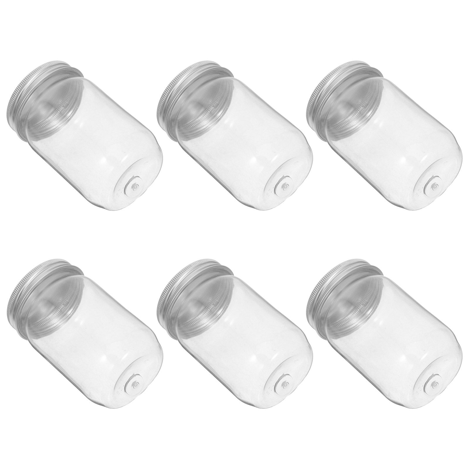 Food Storage Kitchen - 6 Frascos de Plástico Transparente con