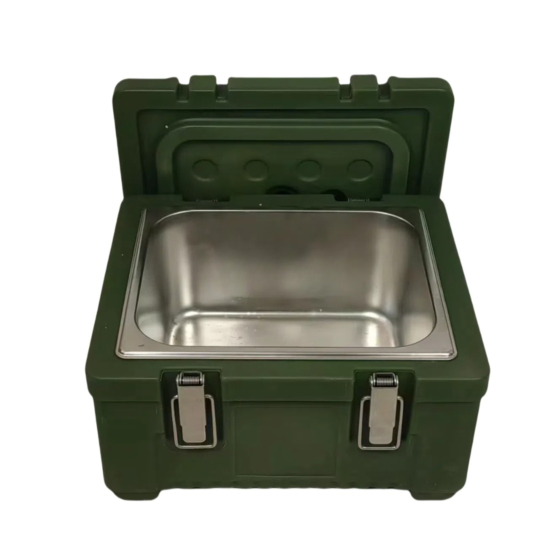 Food Storage Hot Box - Cubo aislante de acero inoxidable de