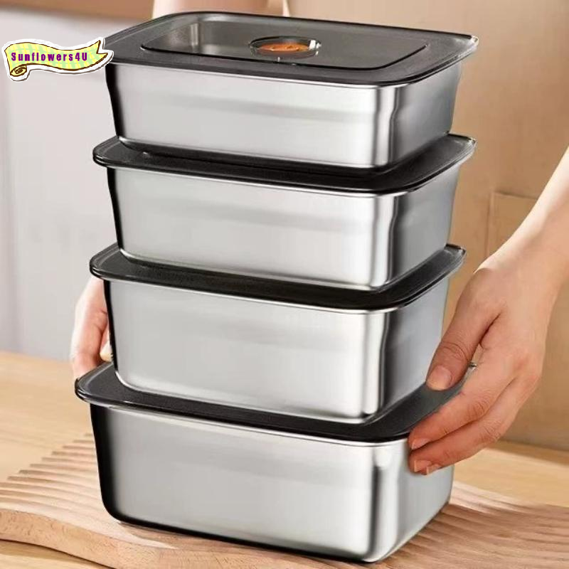 Food Storage Camping - Lonchera Hermética de Acero Inoxidable, Contenedor