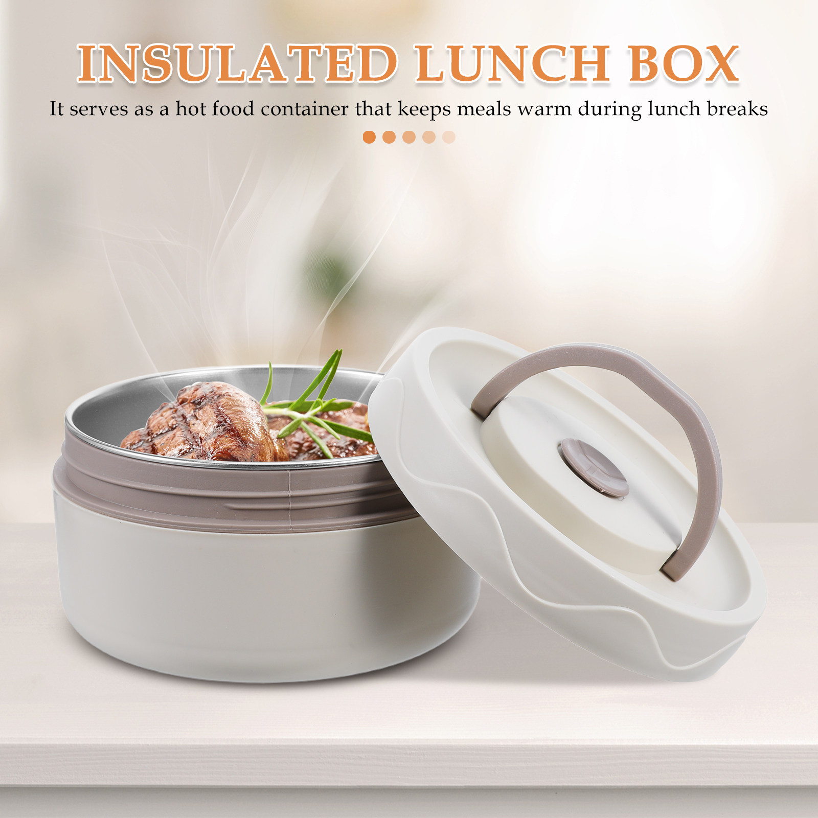 Food Storage Hot Box - Lonchera Térmica de Acero Inoxidable de