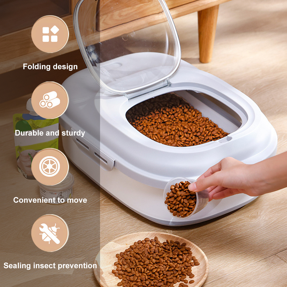 Food Storage Dog - Caja de comida seca plegable para