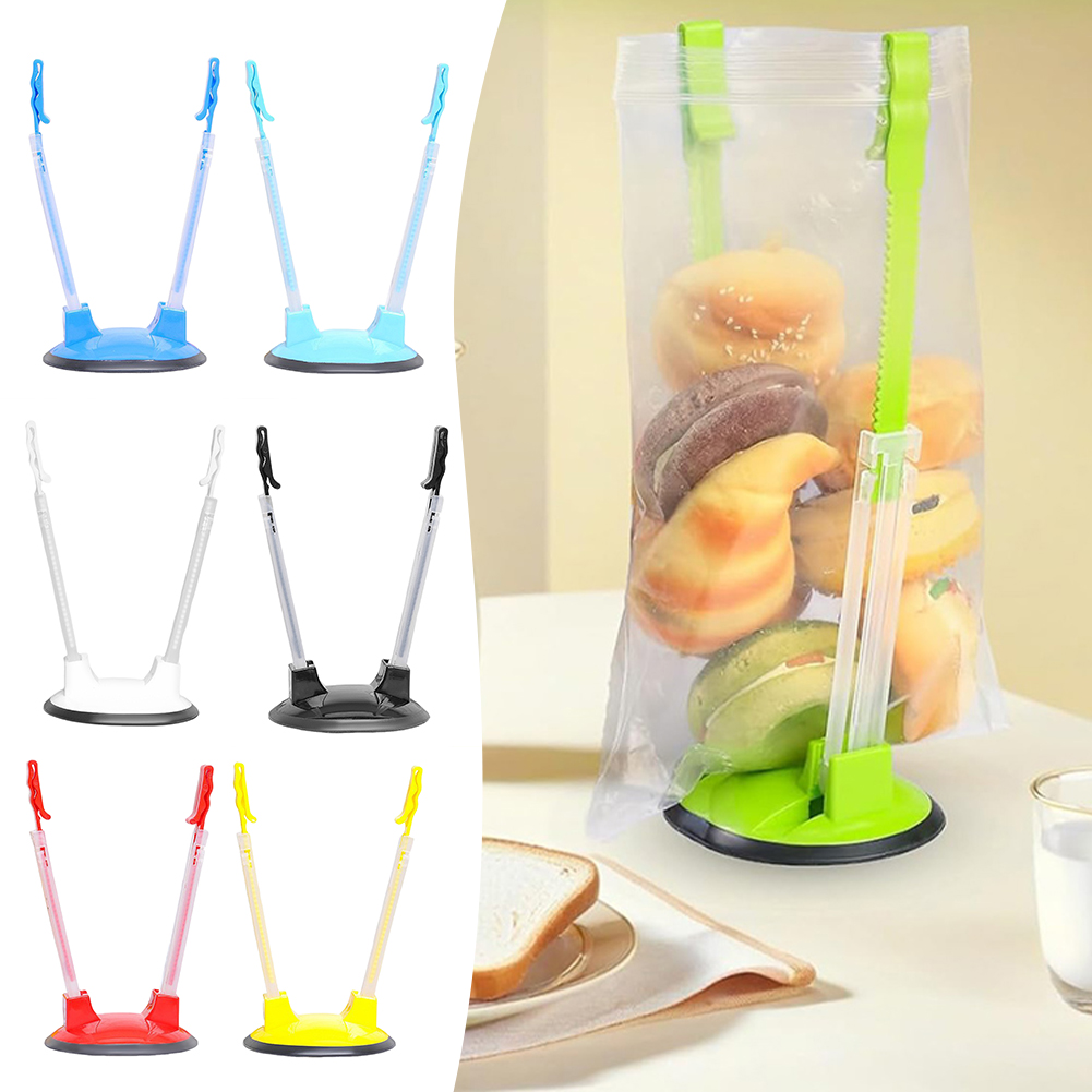 Food Storage Reusable Bags - Ajustables Soporte de bolsas para la