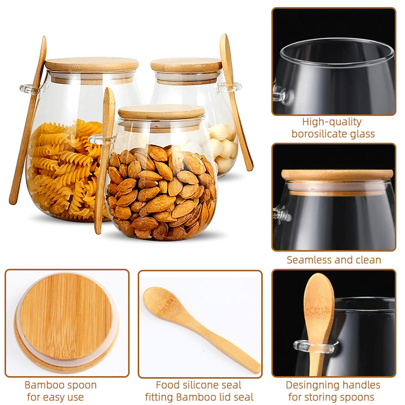 Tarro de vidrio sellado de 34o - Food Storage Glass Set reseña y precio