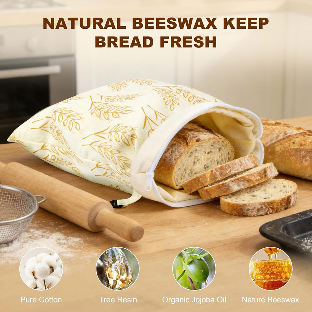 1 unidad de bolsas reutilizabl - Beeswax Food Wrap reseña y precio