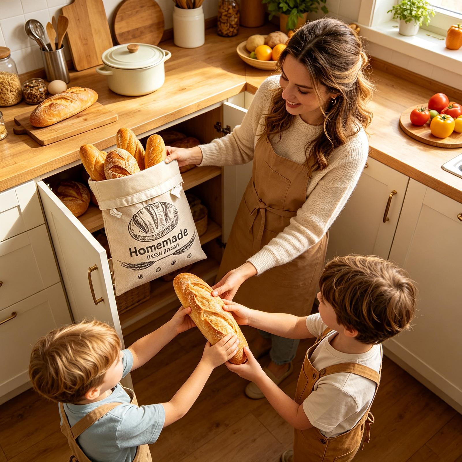 Bolsa de lino para pan, bolsas - Food Storage Reusable Bags reseña y precio