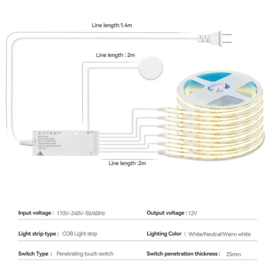 Luz de Gabinete Inteligente co - Food Storage Utensils reseña y precio
