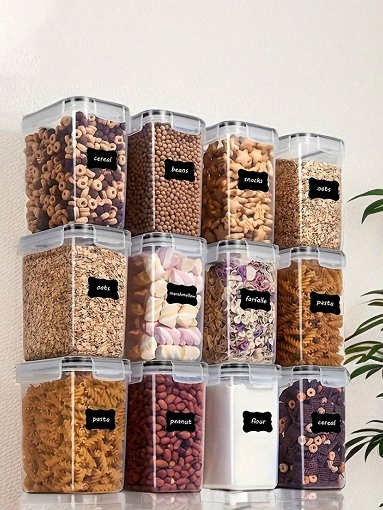 48 recipientes herméticos para - Food Storage Organization reseña y precio