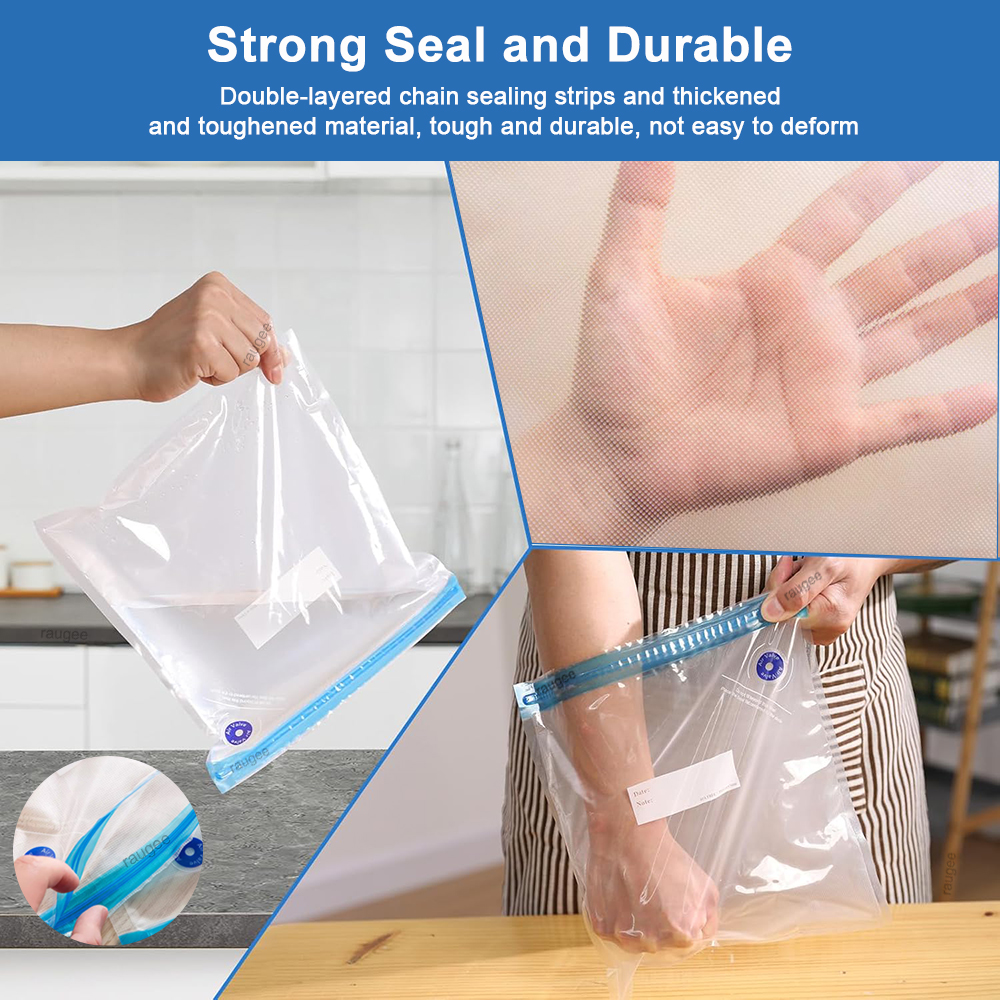 Bolsas de vacío reutilizables  - Food Storage Reusable Bags reseña y precio