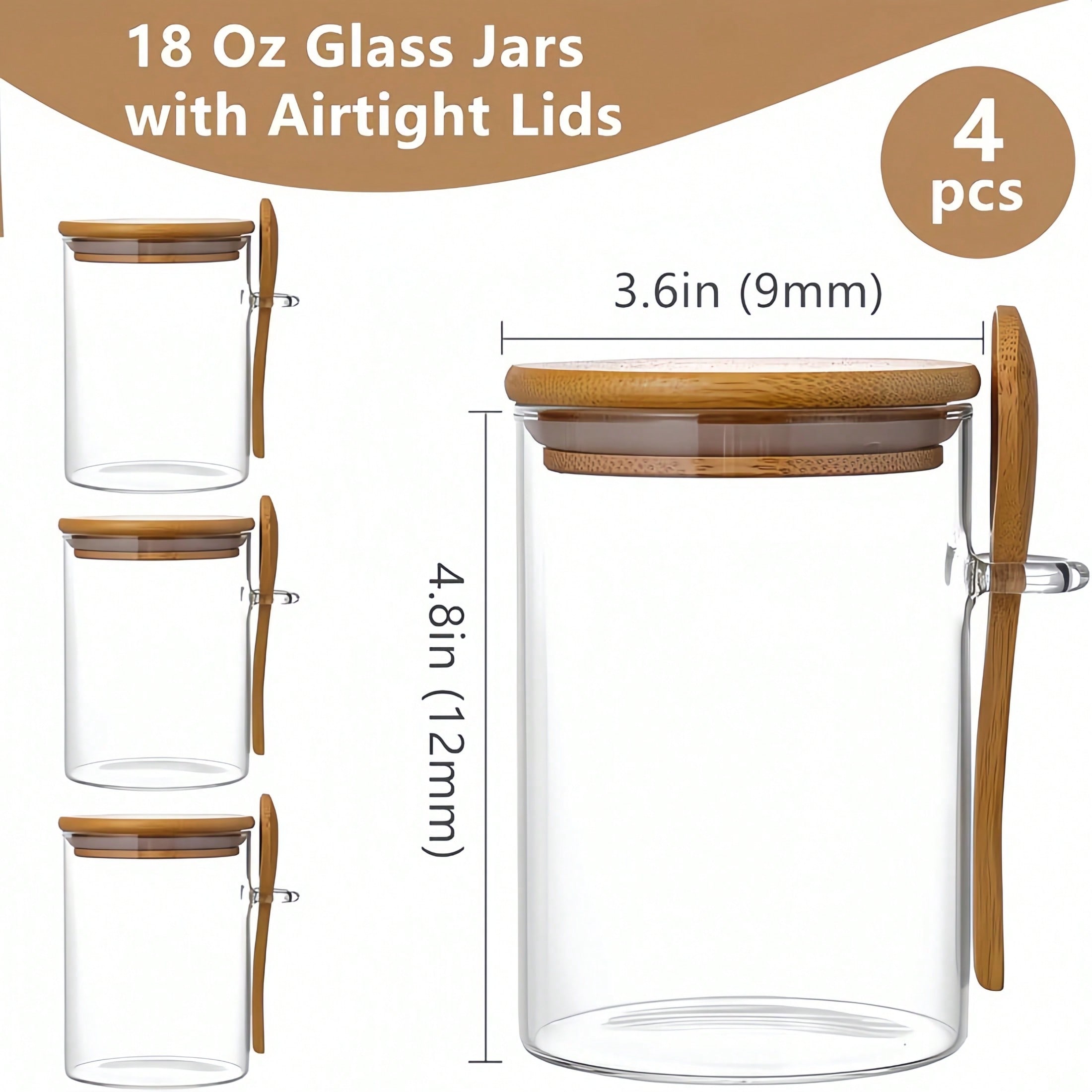 Juego de almacenamiento de 4 p - Food Storage Glass Set reseña y precio