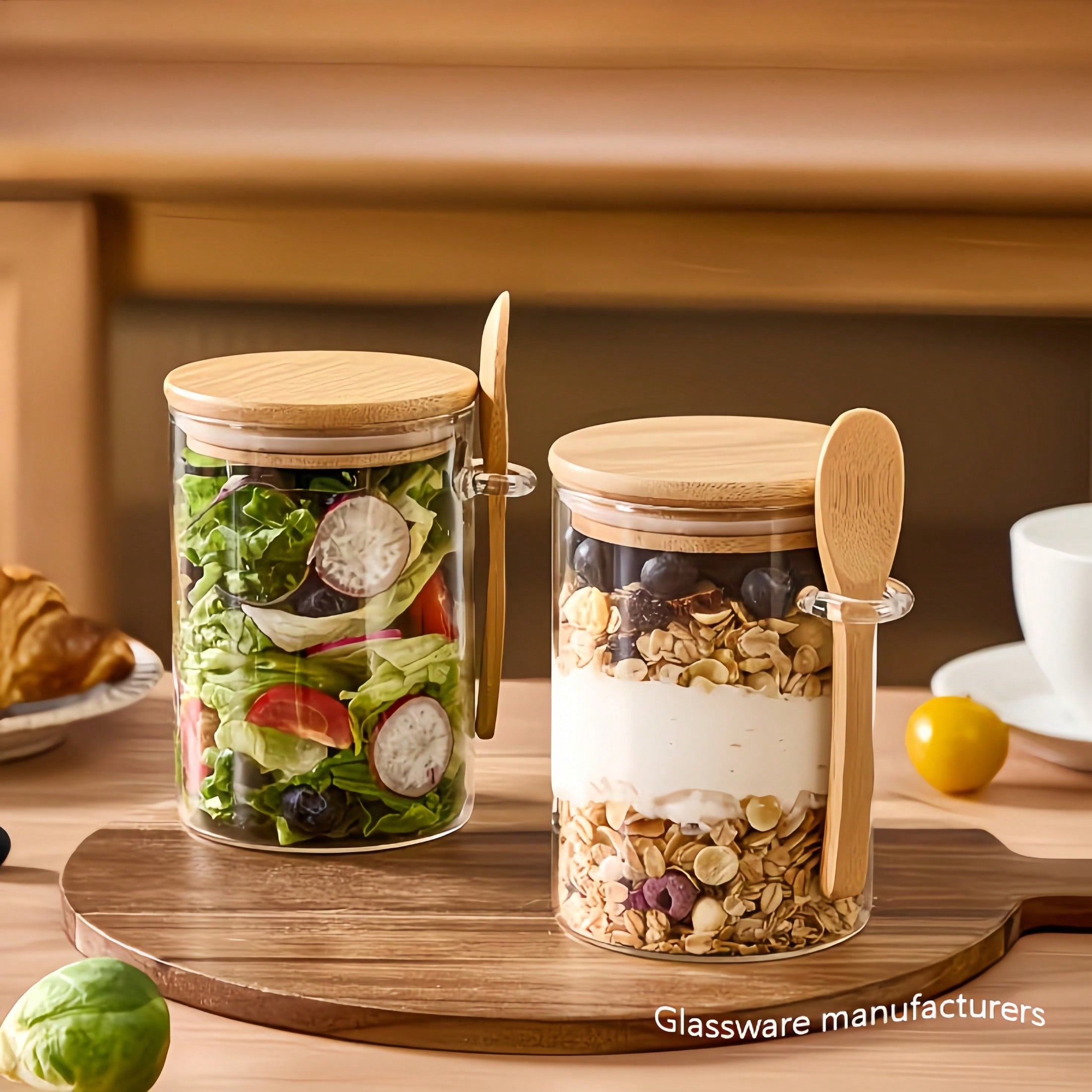 Juego de almacenamiento de 4 p - Food Storage Glass Set reseña y precio