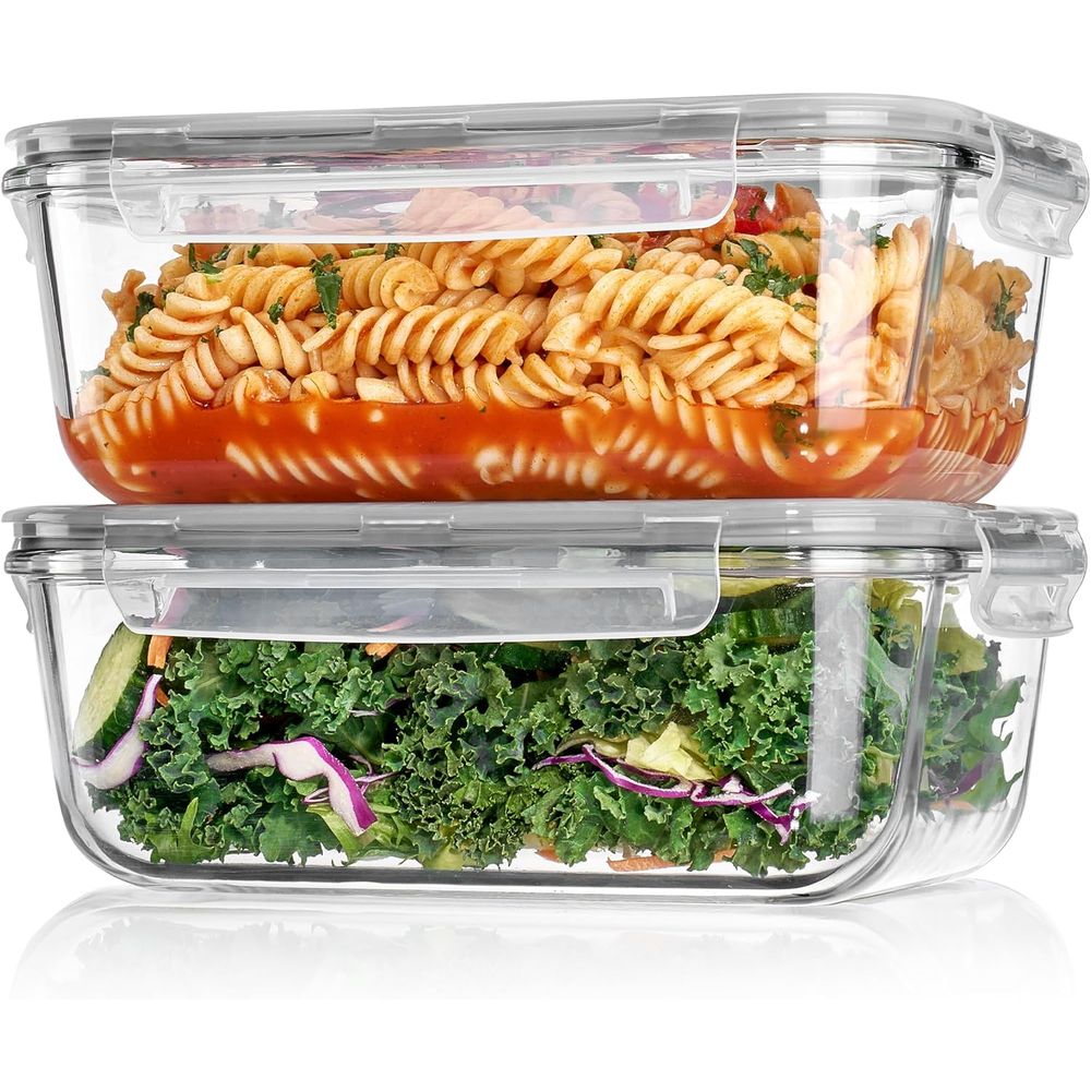 Recipientes de Vidrio Grandes  - Food Storage Glass Set reseña y precio