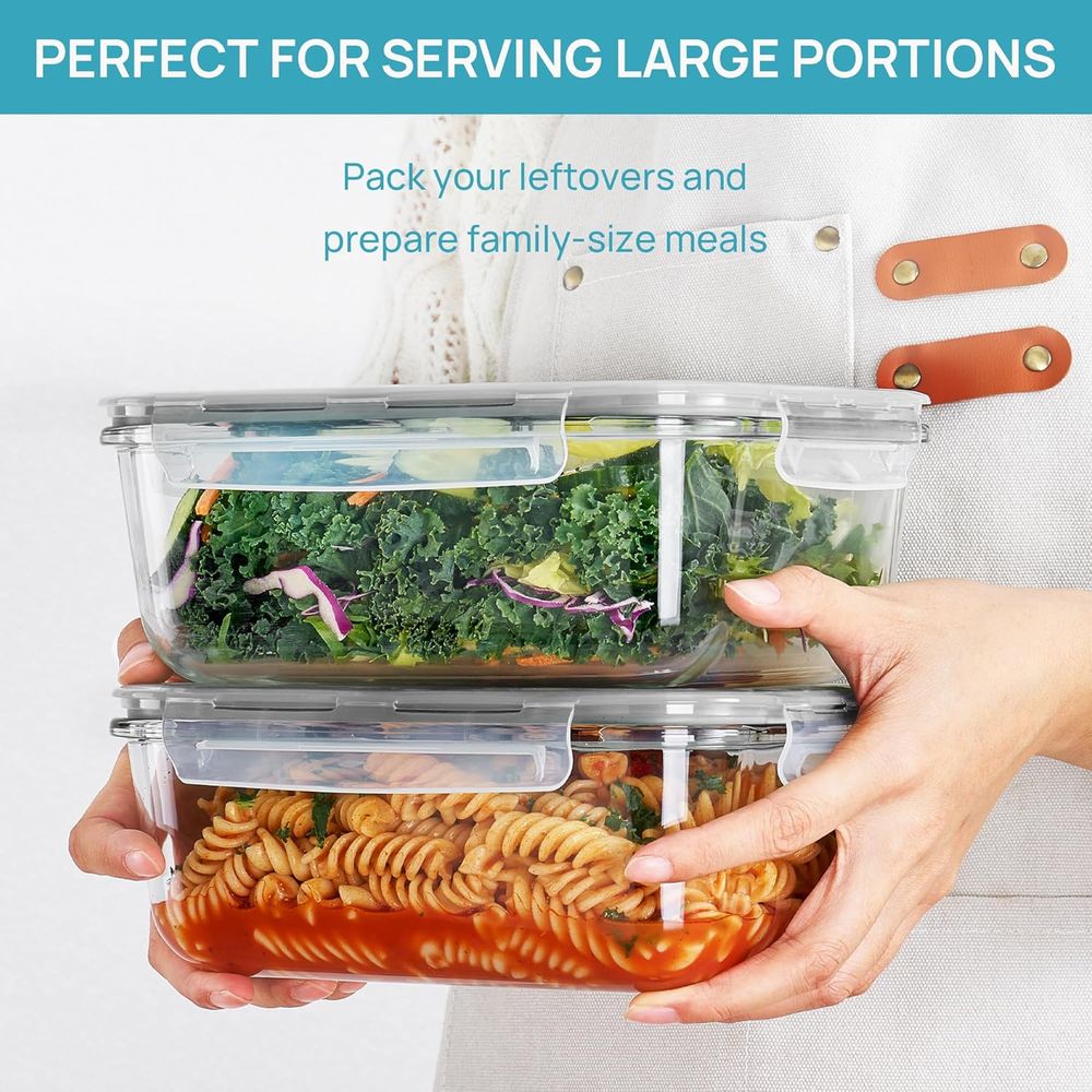 Recipientes de Vidrio Grandes  - Food Storage Glass Set reseña y precio