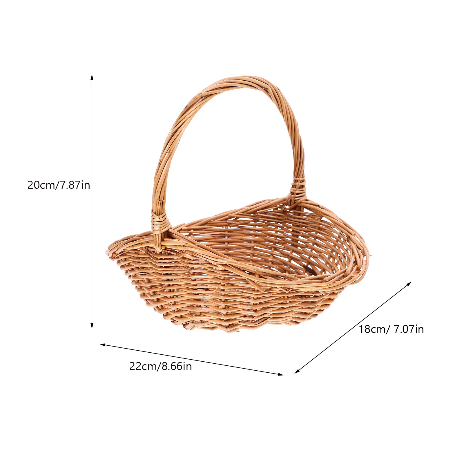 Cesta tejida a mano de tejido  - Food Storage Camping reseña y precio