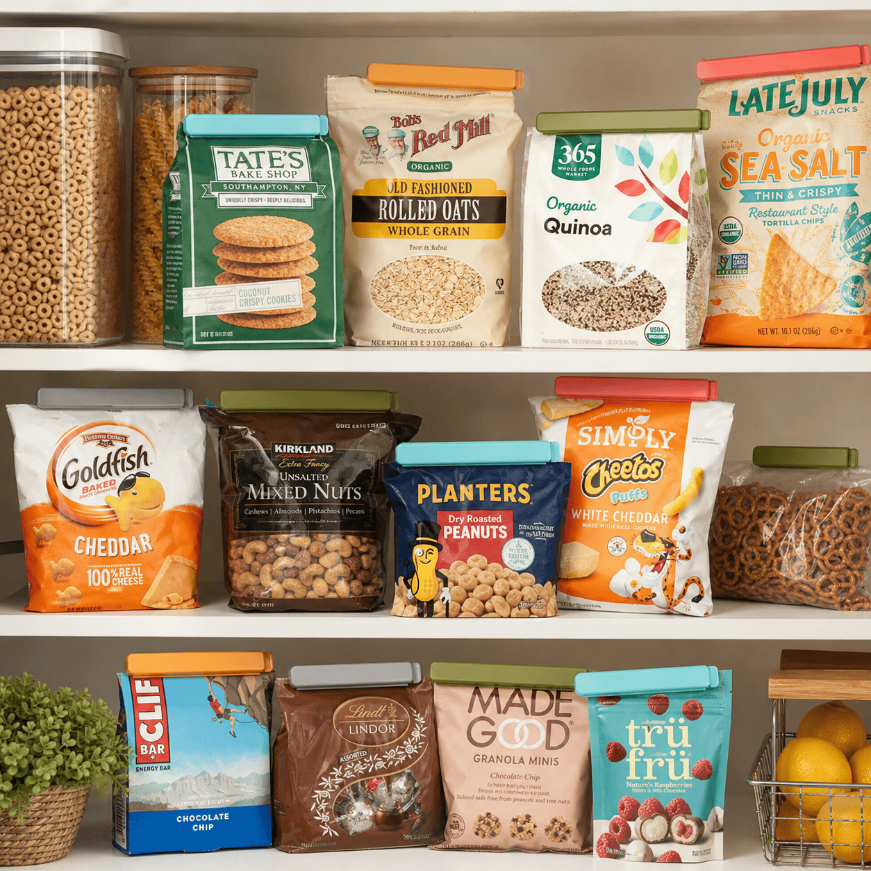 5 clips de plástico para sella - Food Storage Reusable Bags reseña y precio