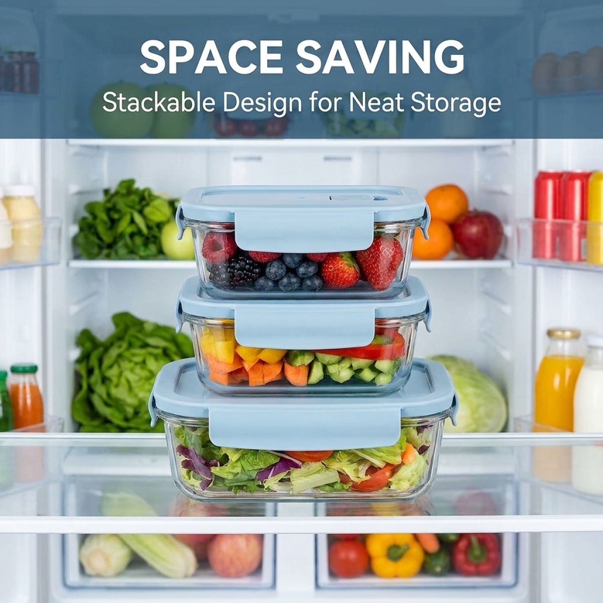 Paquete de 2 Recipientes de Vi - Food Storage Order reseña y precio