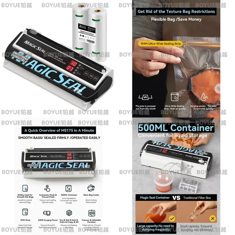 Sellador Automático al Vacío p - Food Storage Mylar Bags reseña y precio