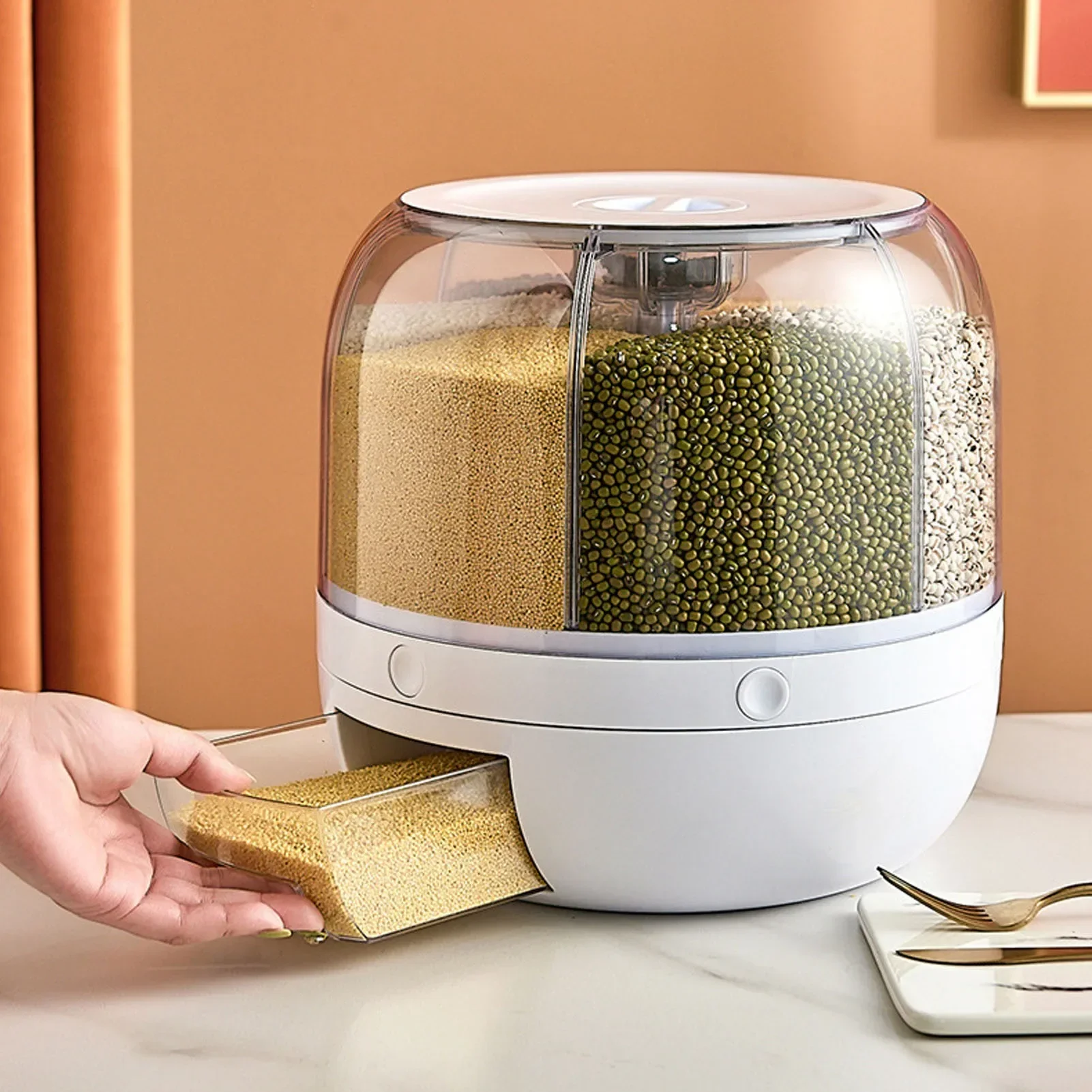 6 compartimentos 360 °   Conte - Food Storage Pantry reseña y precio