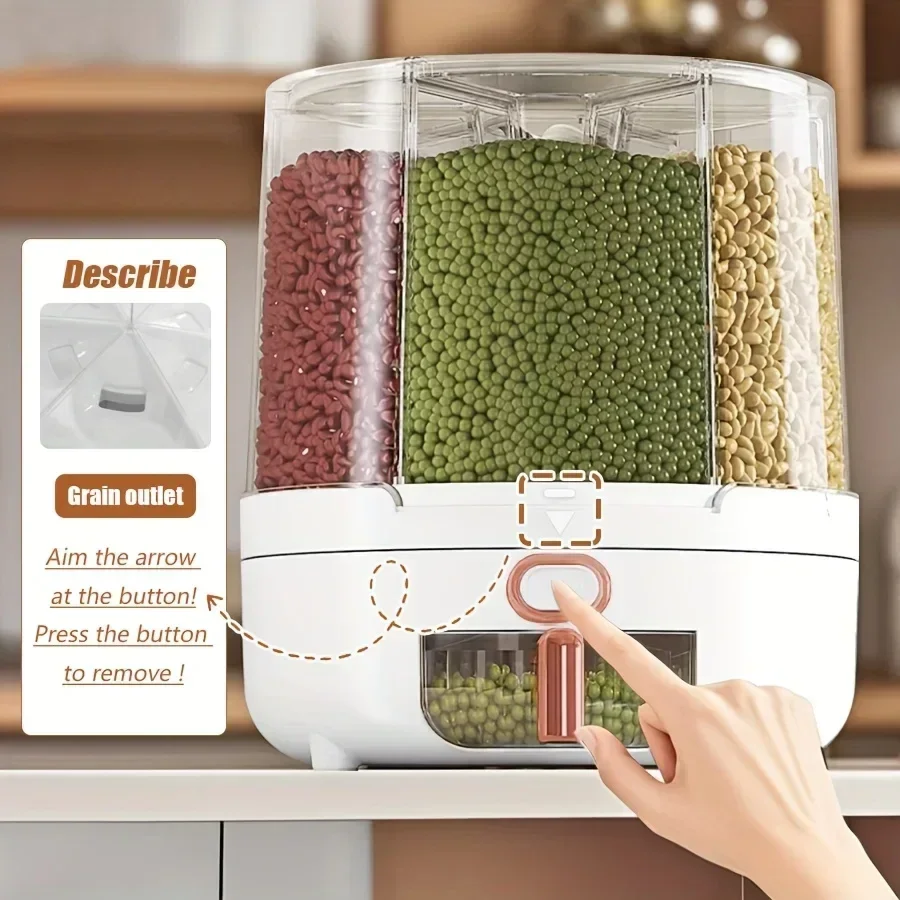6 compartimentos 360 °   Conte - Food Storage Pantry reseña y precio