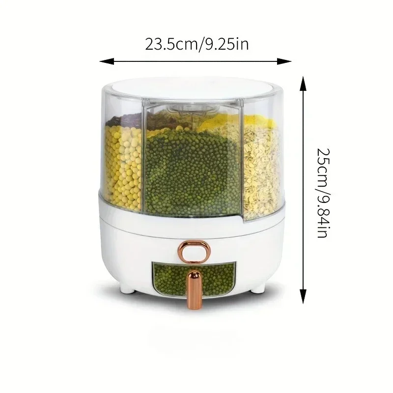 6 compartimentos 360 °   Conte - Food Storage Pantry reseña y precio