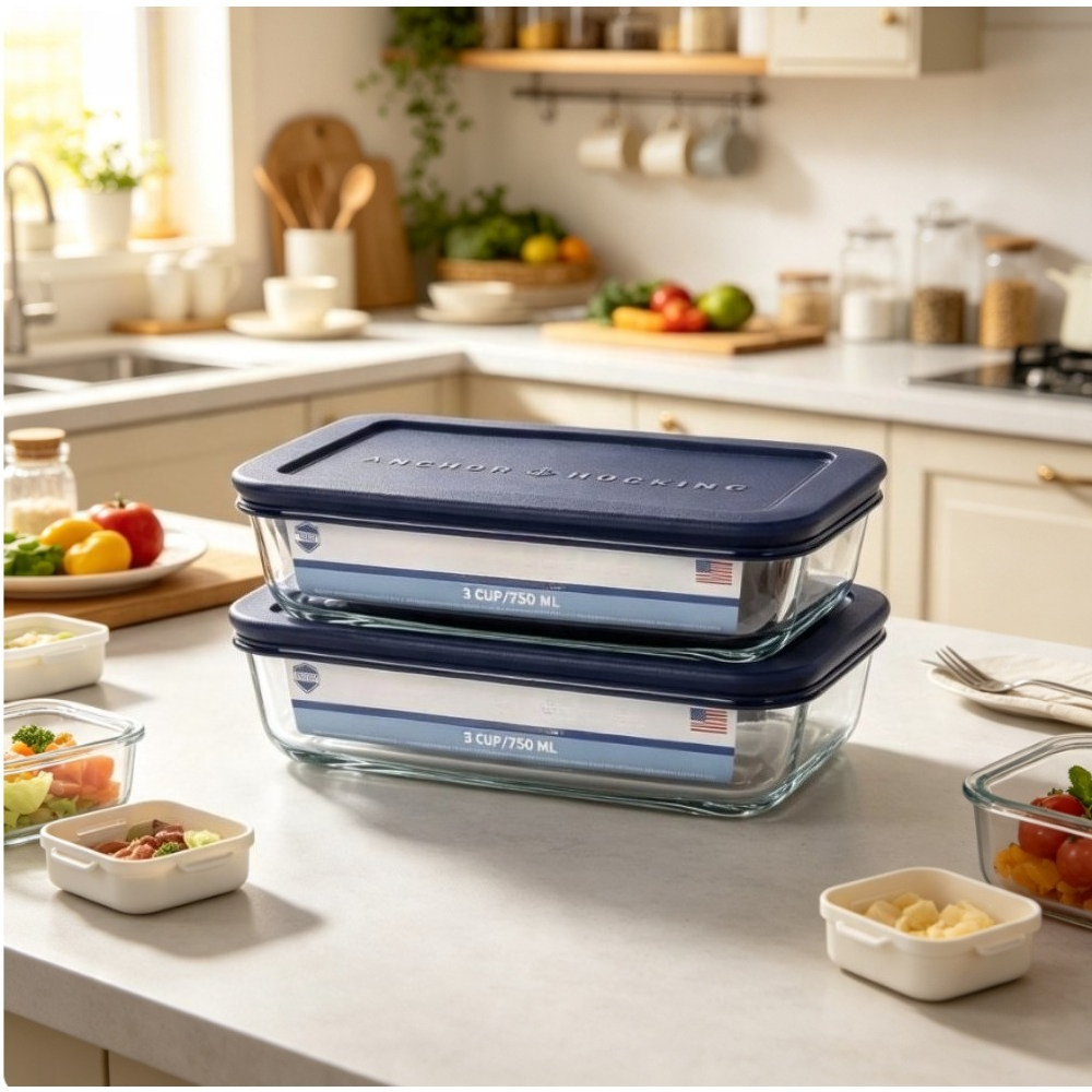 Recipientes de Vidrio para Alm - Food Storage Glass Set reseña y precio