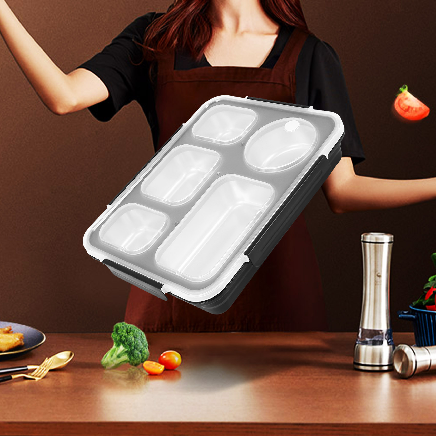Caja Bento de almuerzo con ais - Food Storage Hot Box reseña y precio