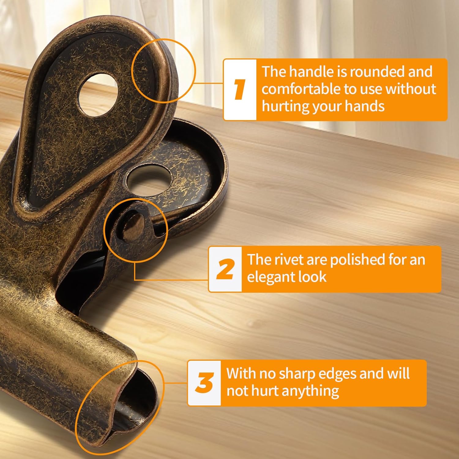 Clips Bulldog, 3 Piezas de Cli - Food Storage Bag reseña y precio