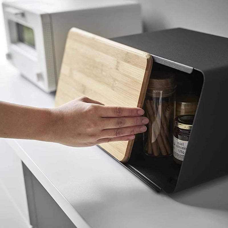 Caja de pan de bambú para alma - Food Storage Organization reseña y precio