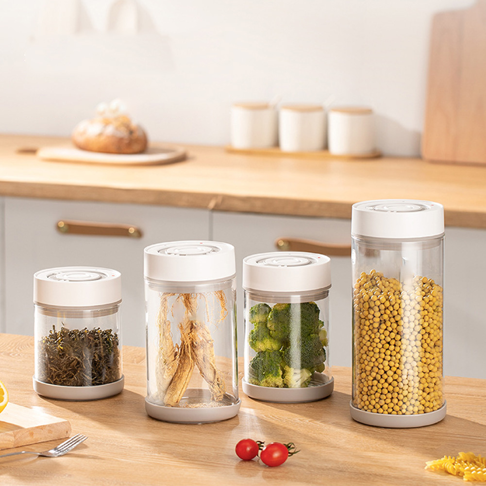 Tarro de vidrio a prueba de hu - Food Storage Glass Set reseña y precio