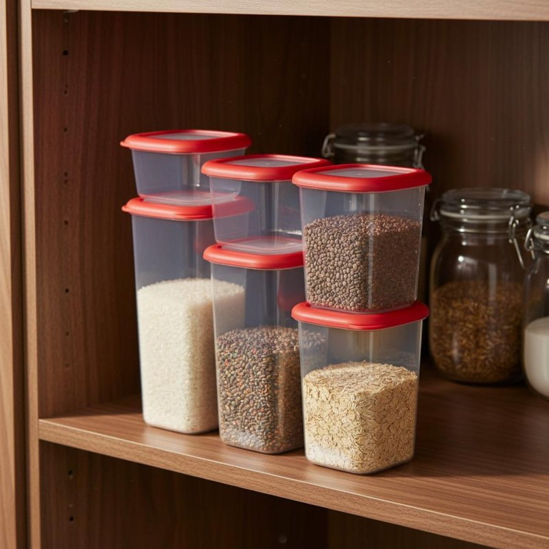 Juego de 6 Recipientes Herméti - Food Storage Organization reseña y precio