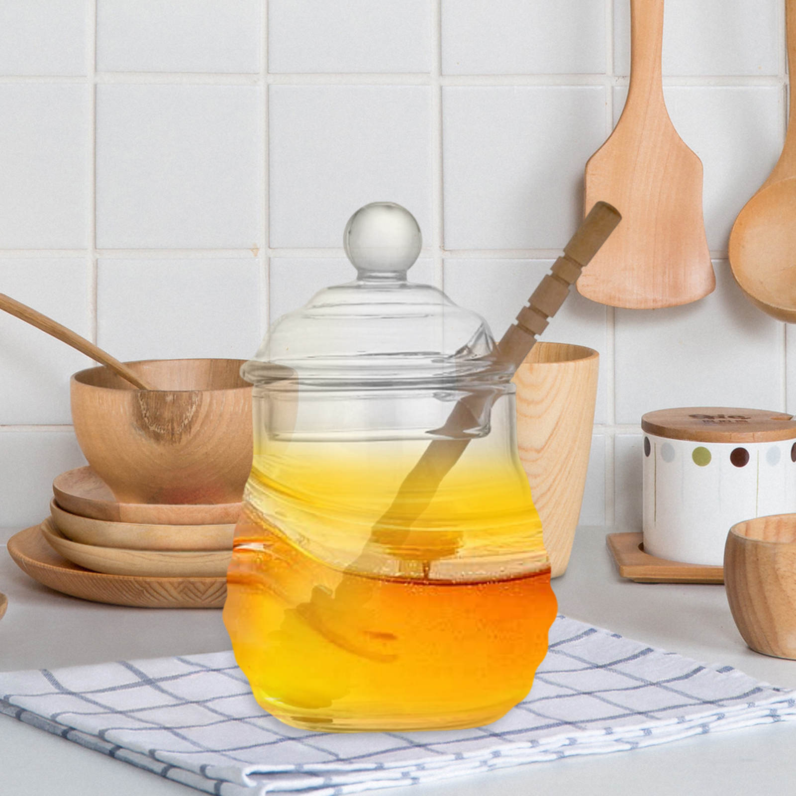 Tarro de vidrio para miel, rec - Food Storage Glass Set reseña y precio