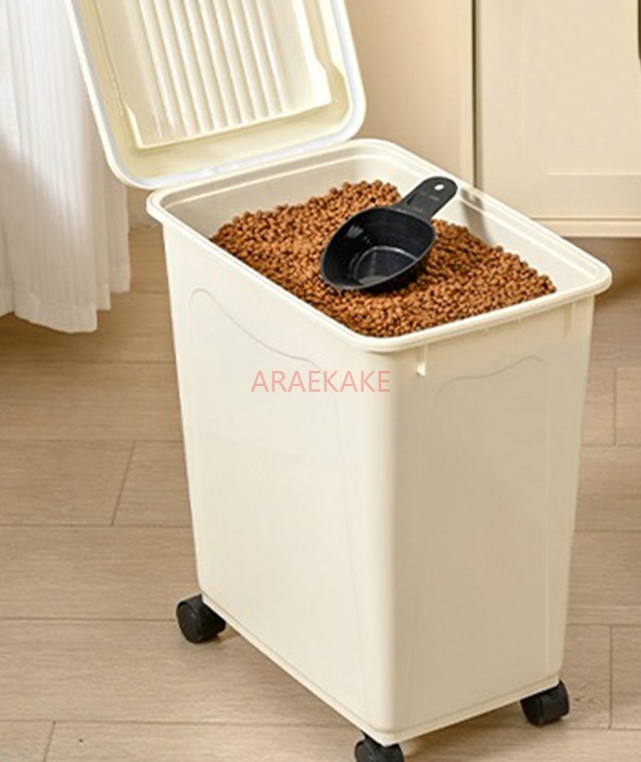 Cubo de comida grueso para per - Food Storage Dog reseña y precio