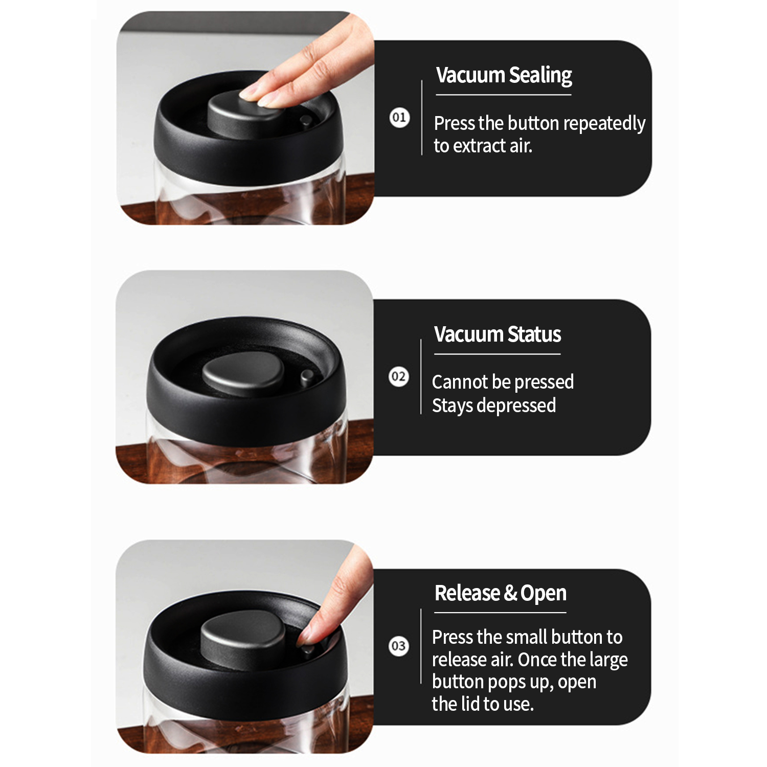 Recipiente para café al vacío  - Food Storage Order reseña y precio