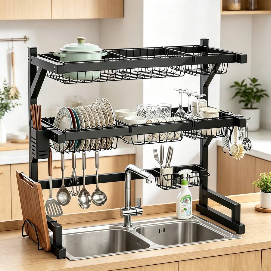 Estante de cocina de 2 niveles - Food Storage Kitchen reseña y precio