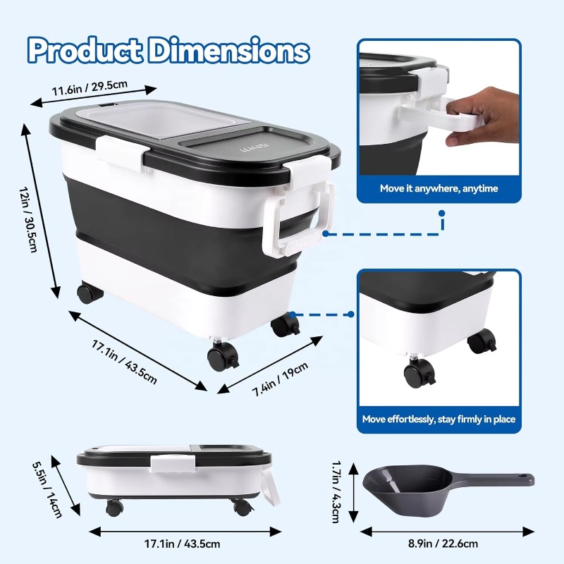 Contenedor de Almacenamiento d - Food Storage Dog reseña y precio