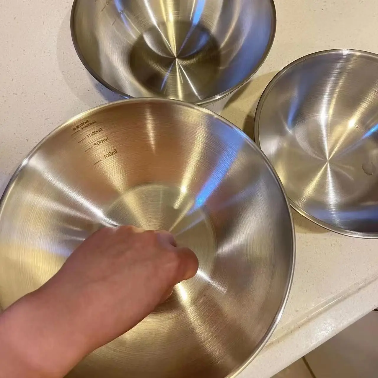 Juego de 3 Tazones de Acero In - Food Storage Utensils reseña y precio