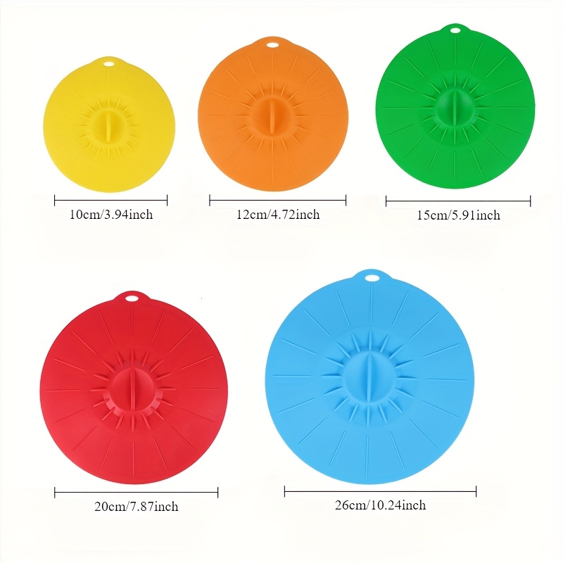 Tapas de silicona de 5 piezas, - Food Storage Utensils reseña y precio