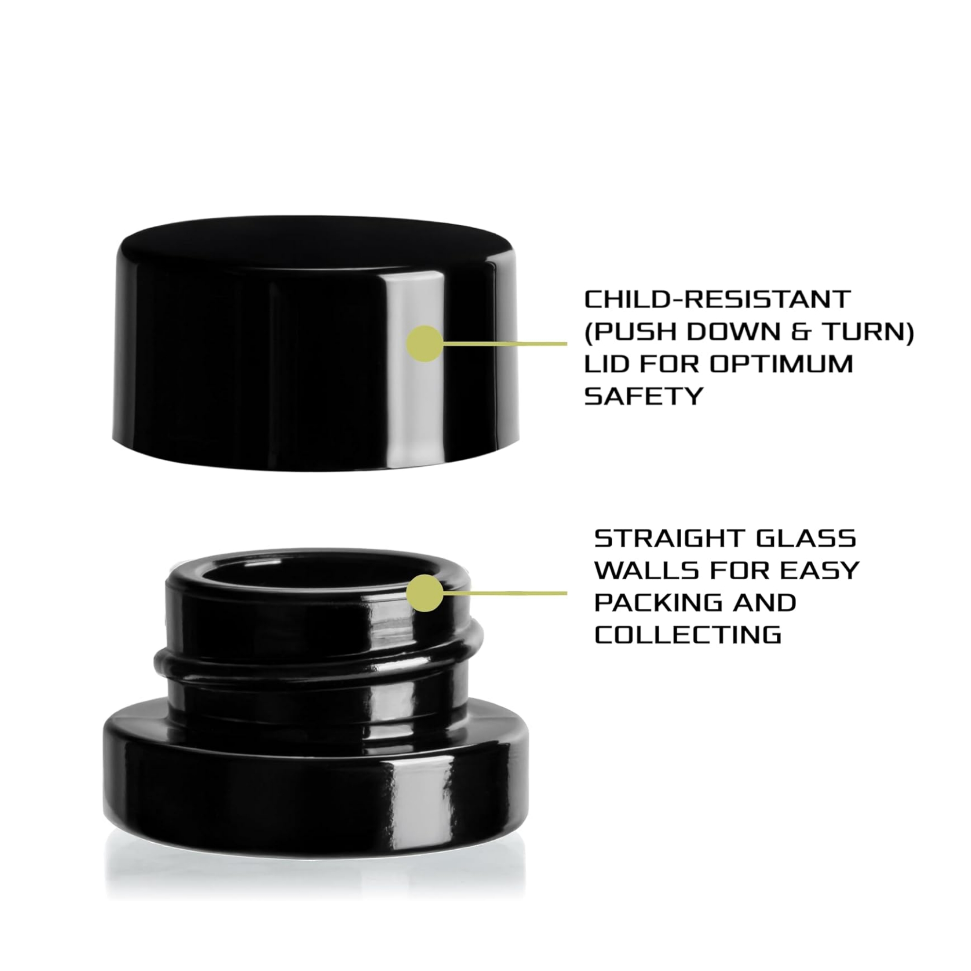 Frascos de vidrio negro de 5 m - Food Storage Glass Set reseña y precio